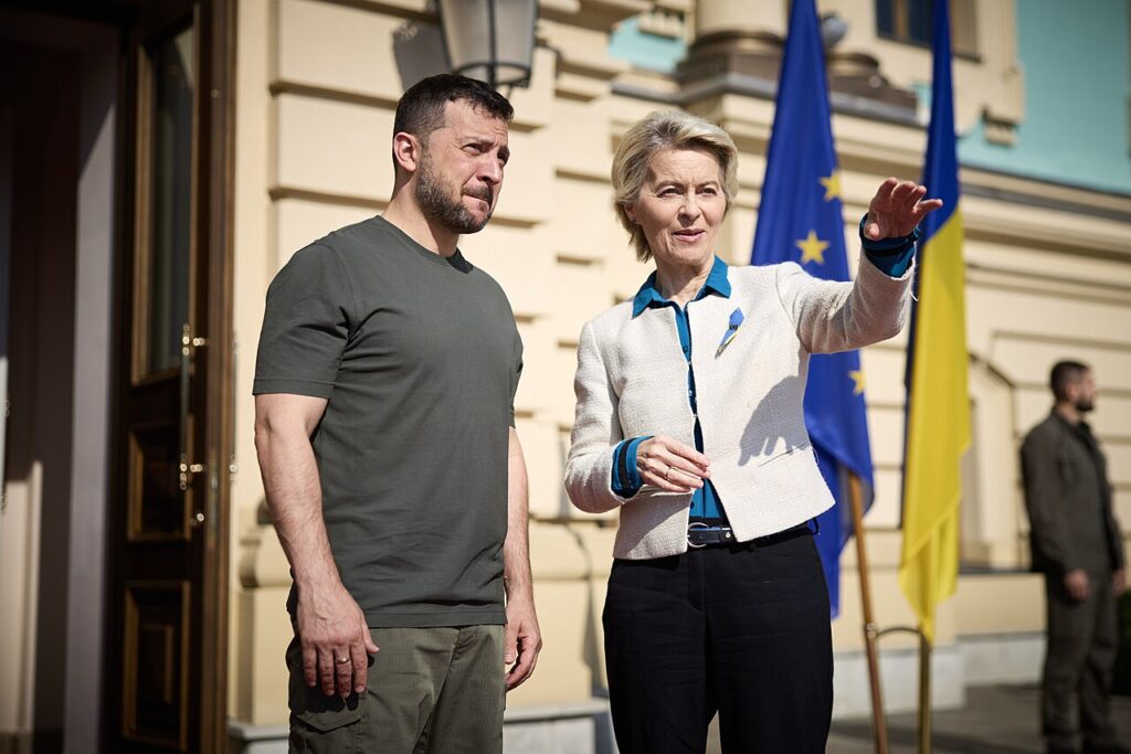 CC BY-SA 4.0 © Press Service Of The President Of Ukraine (Volodymyr Zelenskyy holds talks in Kyiv with European Commission President Ursula von der Leyen)