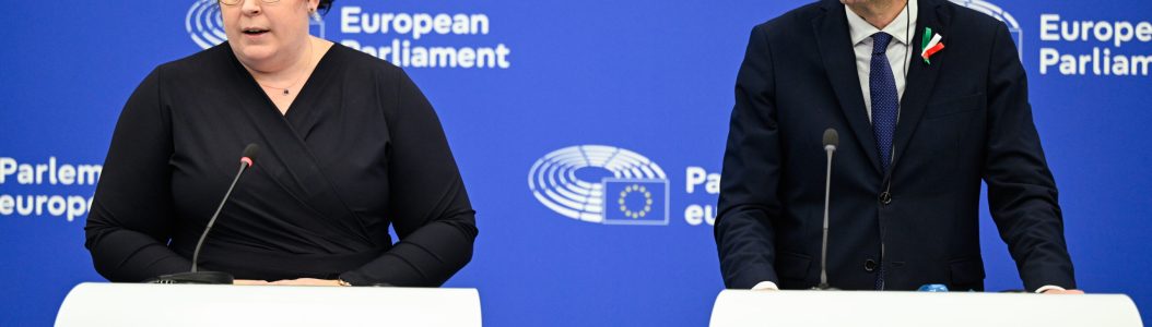 © European Union 2026 - Source: EP, photo by Laurie DIEFFEMBACQ (10/02/2026. Press conference on safe third country concept.)